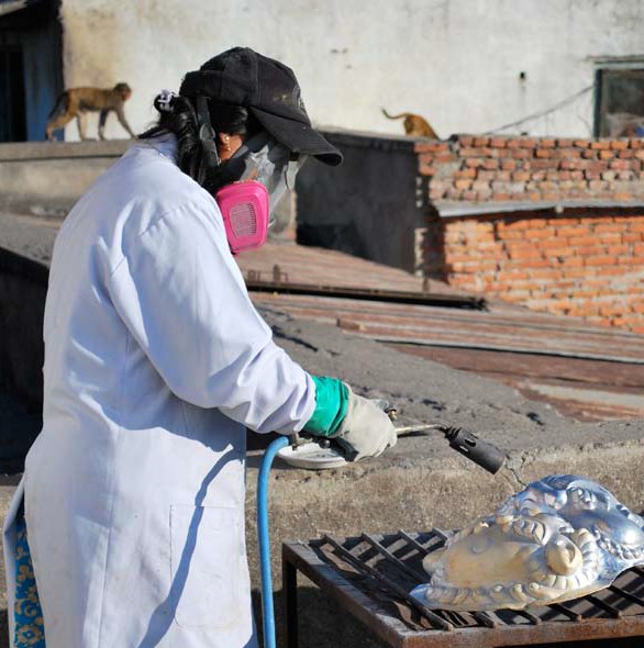 Foundry work on mask