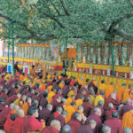 Outdoor ceremony of monks